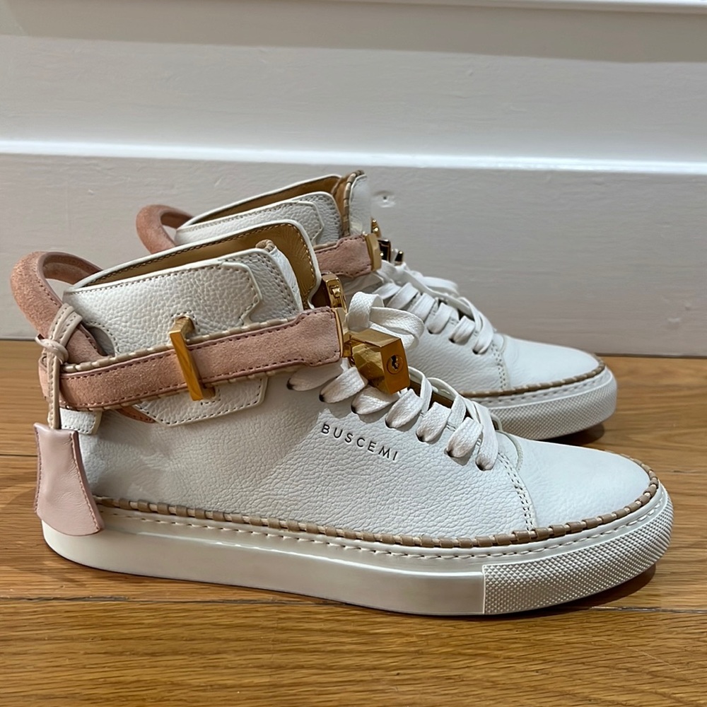 Brand New Buscemi high-top leather sneakers